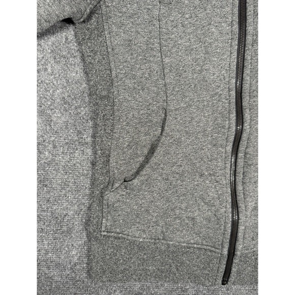 Lululemon Scuba Hoodie Jacket Light Cotton Fleece Full Zip‎ Heathered Black - Picture 6 of 14